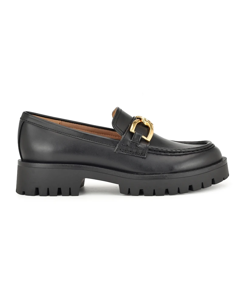 Nine West Women's Gables Chain Bit Lug Loafers