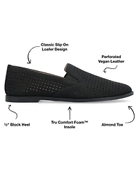 Journee Collection Women's Lucie Perforated Slip On Loafers