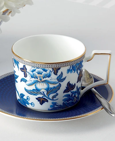 Wedgwood Hibiscus Teacup & Saucer Set