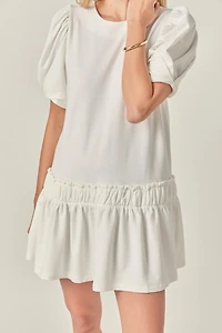 English Factory Women's Puff Sleeve Mini Dress