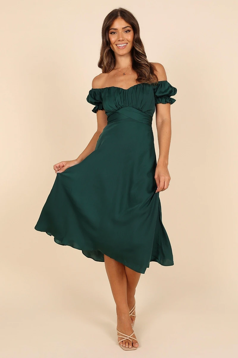 Petal and Pup Women's Mickenna Sweetheart Frill Midi Dress