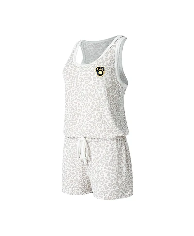 Women's Concepts Sport Cream Milwaukee Brewers Montana Hacci Knit Romper