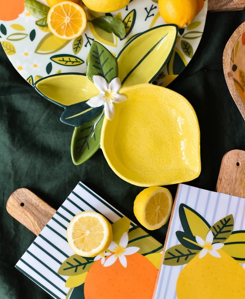 Coton Colors Lemon Platter 10''