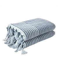 Skl Home Long Borough Turkish Cotton Bath Towel, 54" x 28"