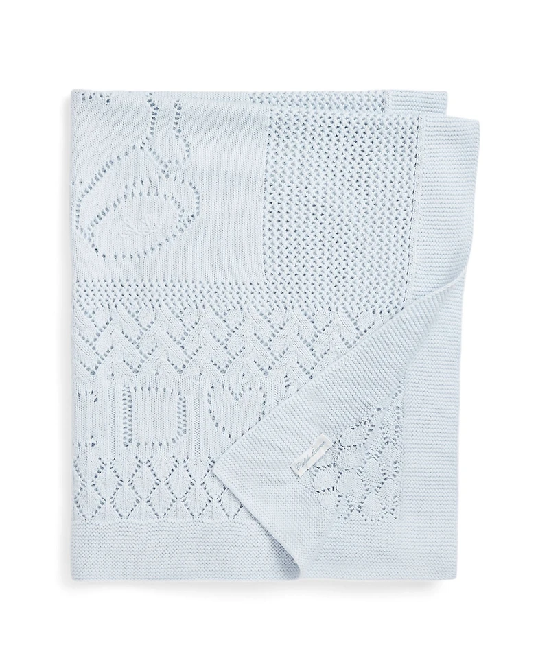 Polo Ralph Lauren Baby Boys or Girls Pointelle Knit Cotton Blanket