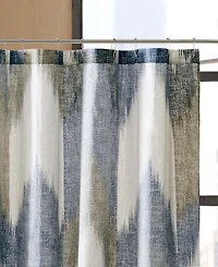 Ink+Ivy Alpine Chevron Stripe Cotton Shower Curtain, 72" x 72"