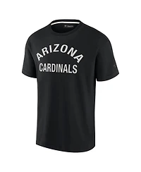 Men's and Women's Fanatics Signature Black Arizona Cardinals Super Soft Short Sleeve T-shirt