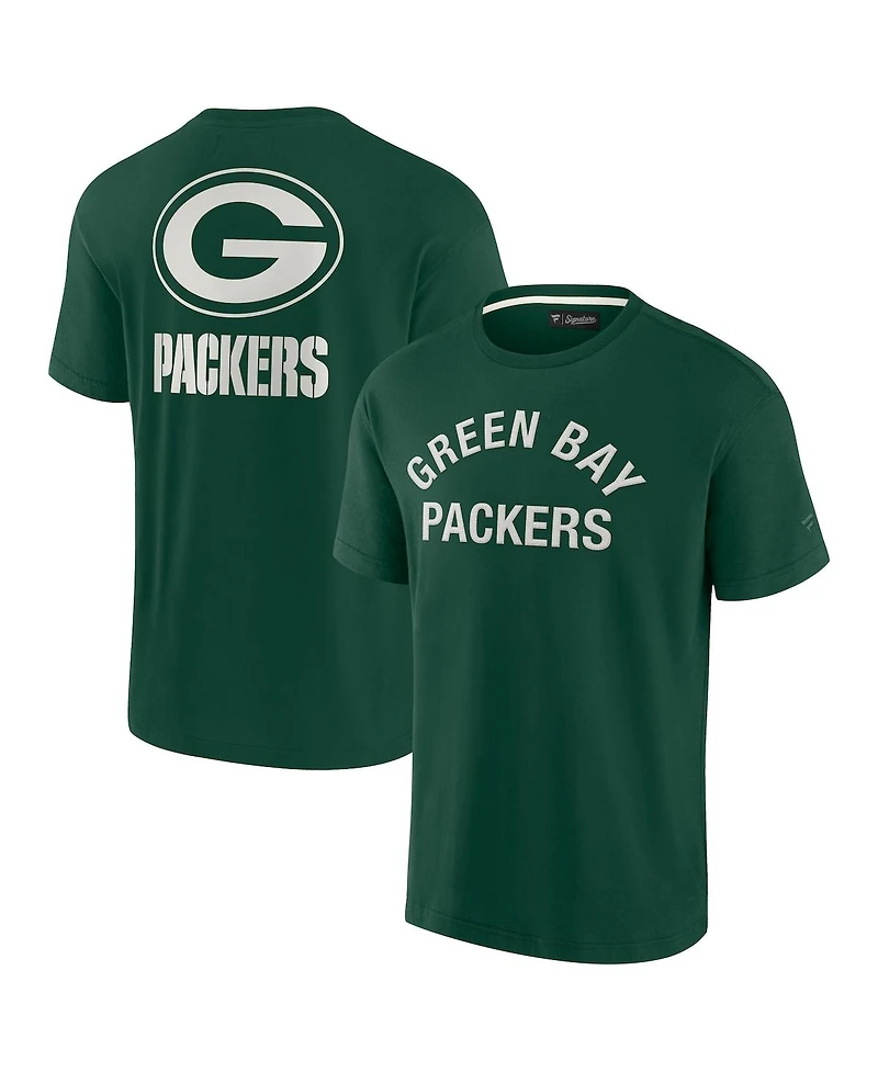 Men's and Women's Fanatics Signature Green Bay Packers Super Soft Short Sleeve T-shirt