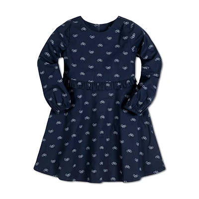 Hope & Henry Big Girls Long Sleeve Ruffle Waist Dress