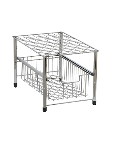 Household Essentials Single Basket Sliding Cabinet Organizer