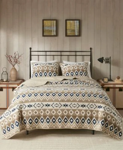 Woolrich Montana Printed Cotton Oversized 3 Piece Quilt Sets
