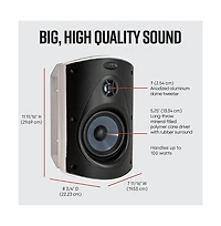 Atrium 6 All-Weather Loudspeakers - White