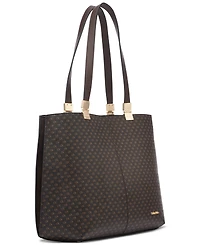 Calvin Klein Granite Signature Triple Compartment Tote with Magnetic Snap
