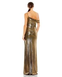 Mac Duggal Women's Ieena Metallic Off The Shoulder Gown