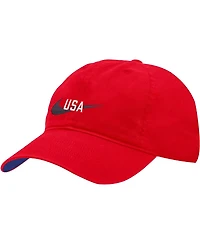 Men's Nike Red Uswnt Campus Adjustable Hat