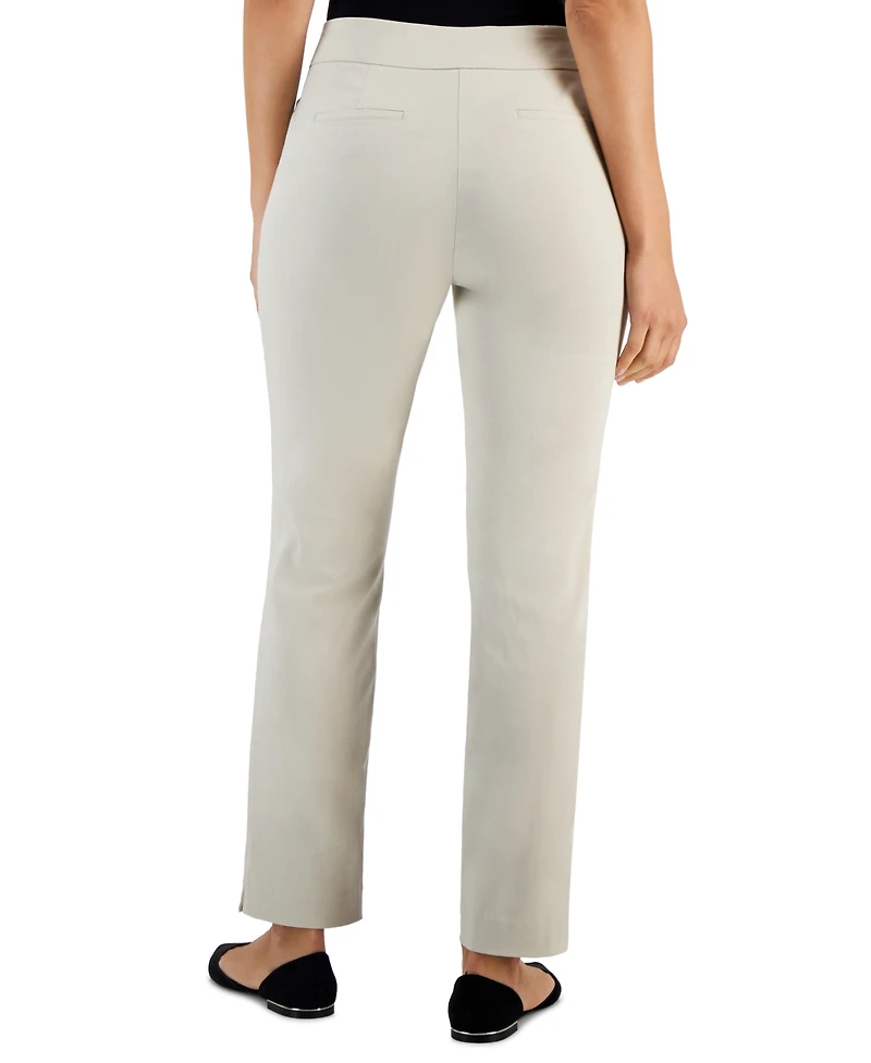 Jm Collection Petite Tummy-Control Cambridge Stretch Slim-Leg Pants, Created for Macy's