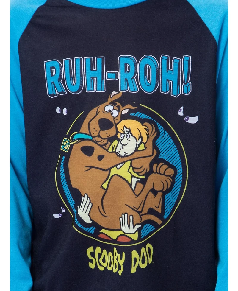 Scooby-Doo Boys Scooby Shaggy Ruh-Roh! Raglan Sleep Pajama Set