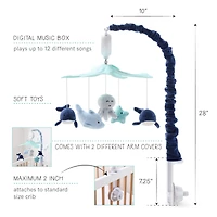 The Peanutshell Sealife Baby Musical Crib Mobile, 12 Lullabies
