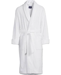 Lands' End Men's Calf Length Turkish Terry Robe