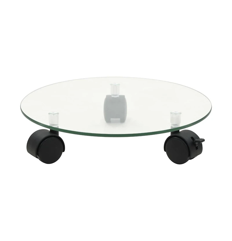 Plant Rollers 2 pcs Tempered Glass 11" Round