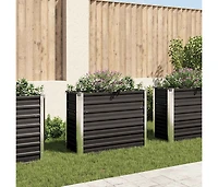 Garden Raised Bed Anthracite 39.4"x15.7"x30.3" Galvanized Steel