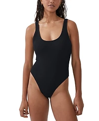 Cotton On Women's Low-Back One-Piece Swimsuit