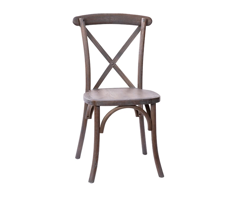Bardstown X-Back Bistro Style Wooden High Back Dining Chair