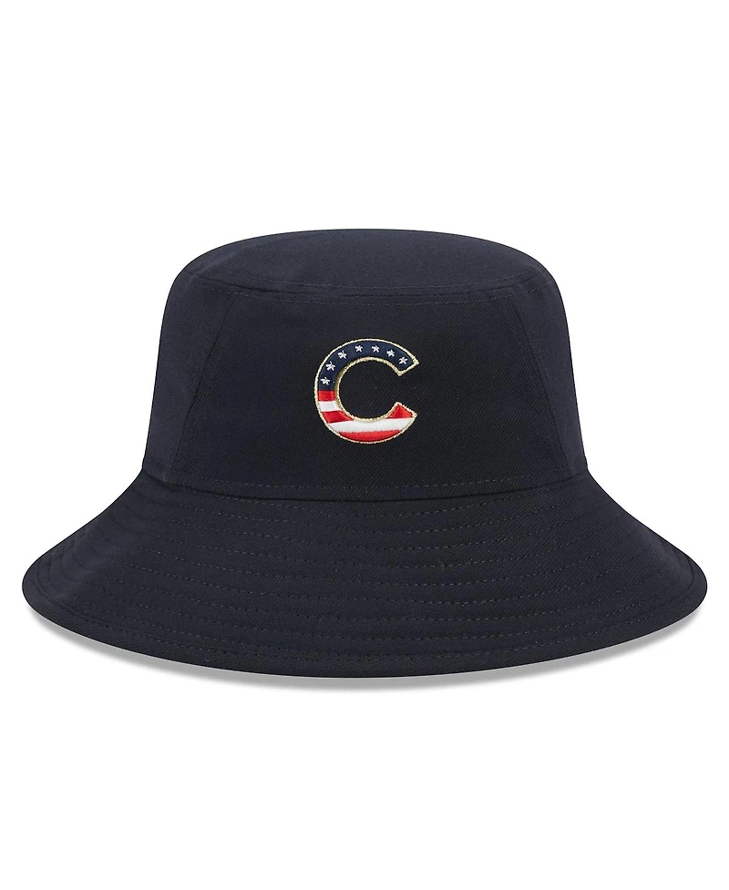 Men's New Era Navy Chicago Cubs 2023 Fourth of July Bucket Hat