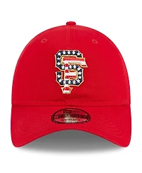 Men's New Era Red San Francisco Giants 2023 Fourth of July 9TWENTY Adjustable Hat