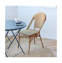 Merrick Lane Celia Indoor/Outdoor Stacking Bistro Chair With Aluminum Frame