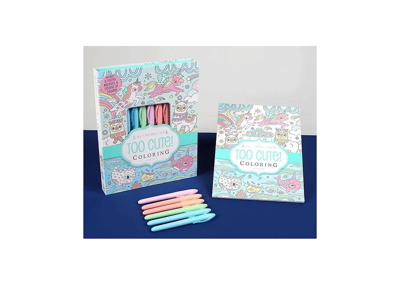 Kaleidoscope- Too Cute Coloring by Editors of Silver Dolphin Books