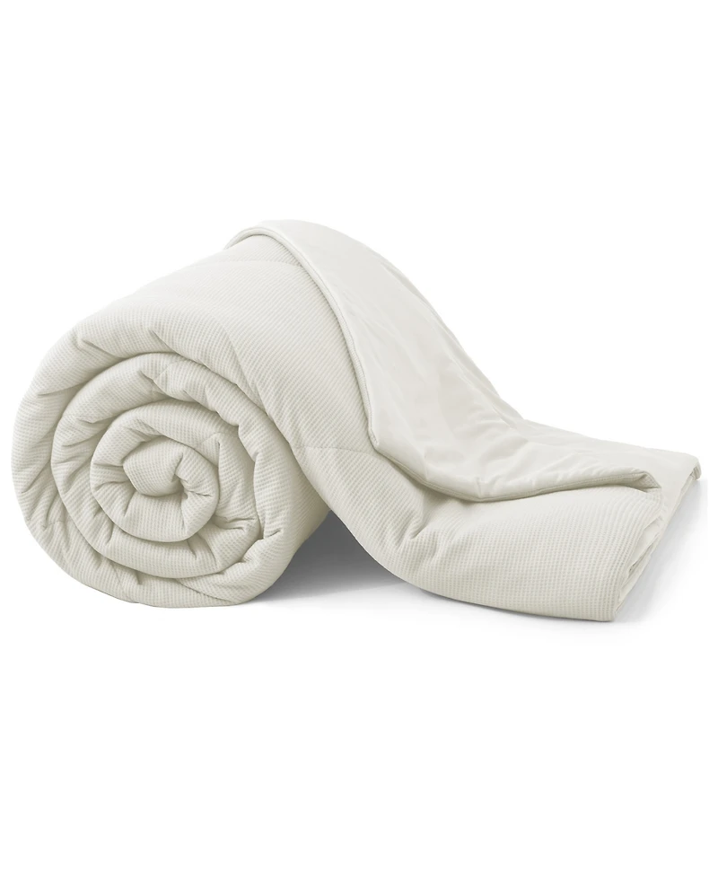 Unikome Waffle Year Ultra Soft Round Reversible Cooling Blanket, Full/Queen