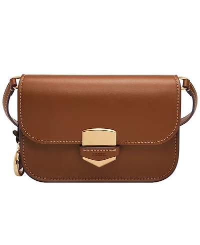 Fossil Lennox Flap Leather Crossbody Bag