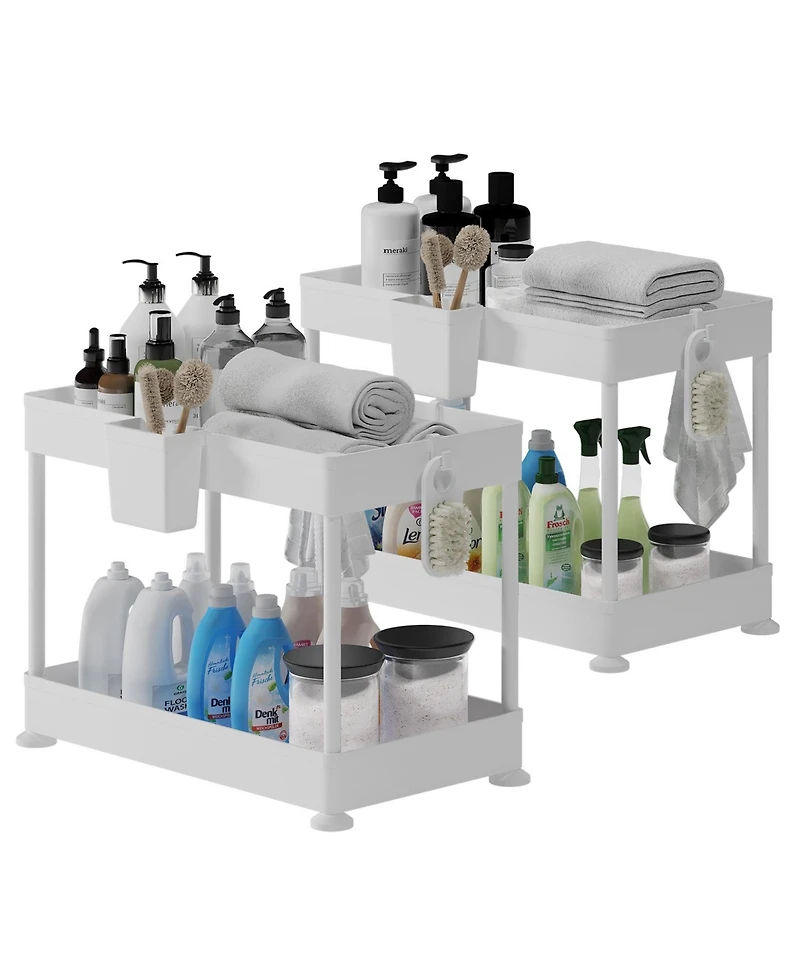 StorageBud Under Sink Bathroom & Kitchen Cabinet Organizer
