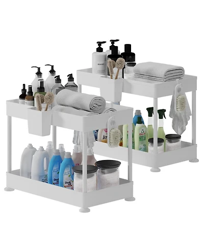 StorageBud Under Sink Bathroom & Kitchen Cabinet Organizer