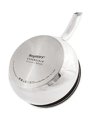 BergHOFF Belly Shape 18/10 Stainless Steel 6.25" Sauce Pan with Glass Lid, 1.5qt.