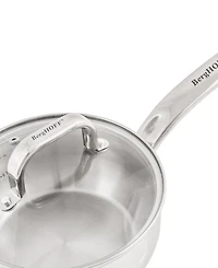 BergHOFF Belly 18/10 Stainless Steel 3.2 Quart Sauce Pan with Glass Lid
