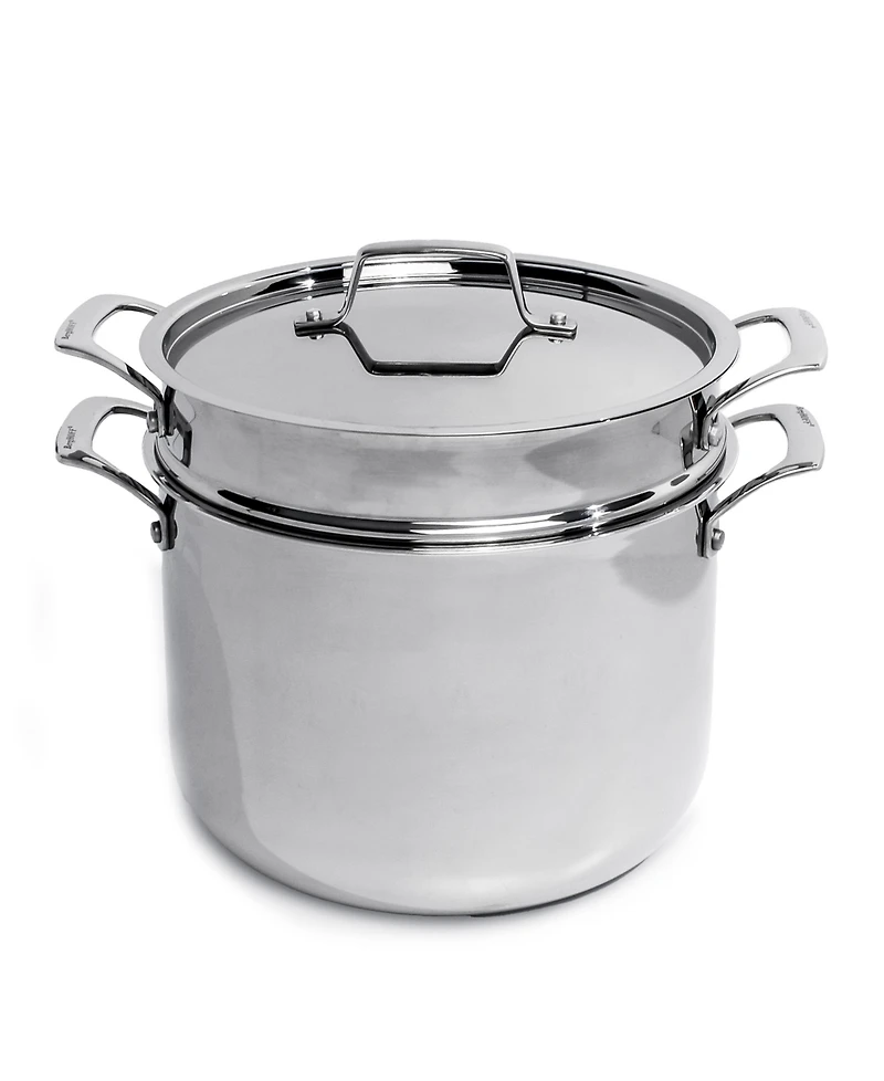 BergHOFF Professional 3Pc Tri-Ply 18/10 Stainless Steel Steamer Set, Ss Lid
