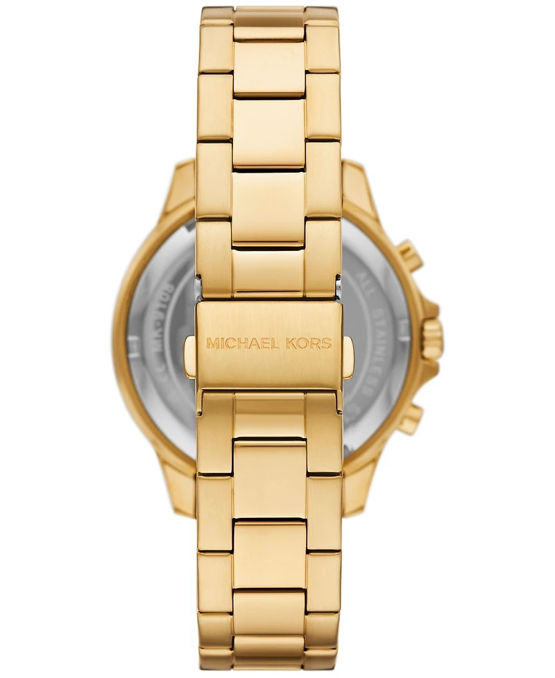 Michael Kors Men's Greyson Chronograph Gold-Tone Stainless Steel Watch 43mm