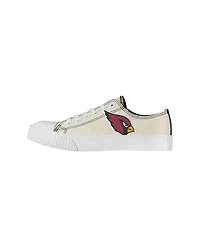 Women's Foco Cream Arizona Cardinals Low Top Canvas Shoes