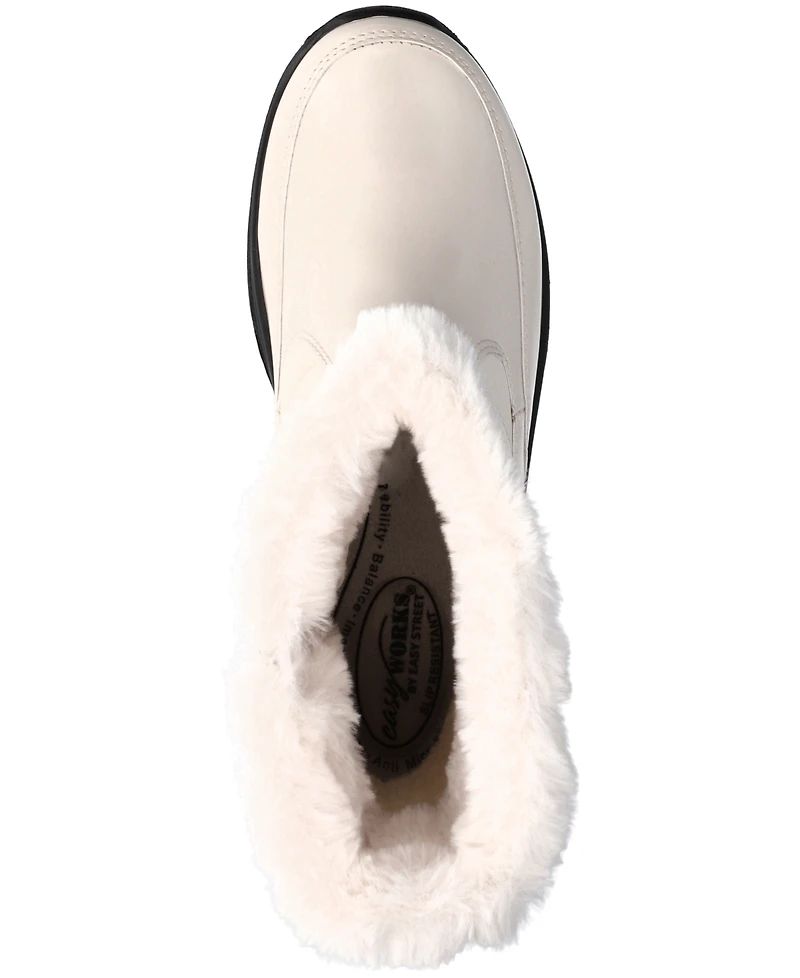 Easy Street Women's Frazer Slip Resistant and Waterproof Side Zip Boots