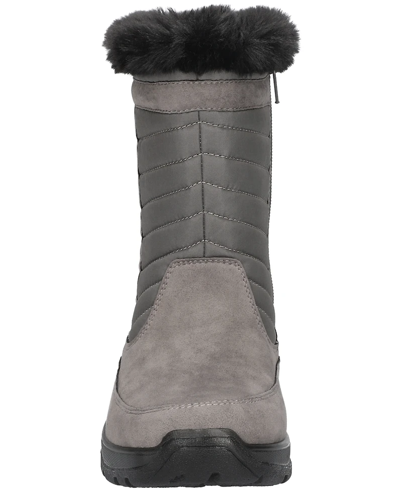 Easy Street Women's Frazer Slip Resistant and Waterproof Side Zip Boots