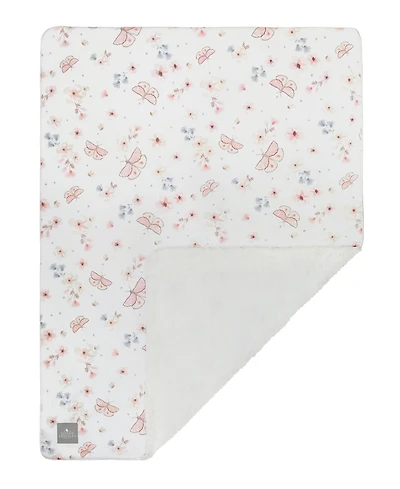 Living Textiles Baby Girls Jersey Sherpa Blanket