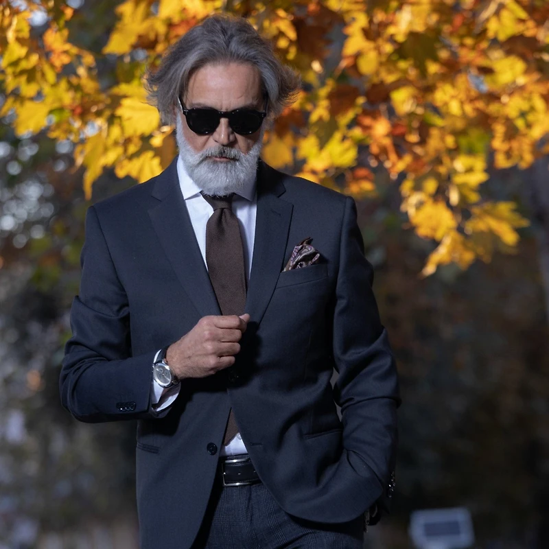Mocha - Silk Grenadine Tie for Men