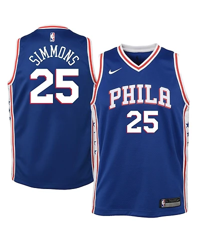 Nike Ben Simmons Philadelphia 76ers Icon Swingman Jersey, Big Boys (8-20)