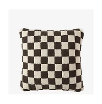 Sunday Citizen Checkerboard Decorative Pillow, 20" x 20"