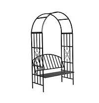 vidaXL Garden Rose Arch with Bench
