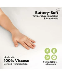 KeaBabies 2-Pack Mini Crib Sheets, Pack and Play Sheets Fitted, N Organic Fitted Sheet Cover
