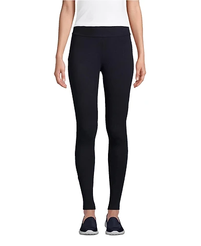 Lands' End Women's Petite Starfish Mid Rise Knit Leggings