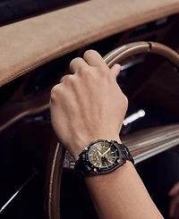 Bulova Men's Precisionist Icon Black-Tone Stainless Steel Bracelet Watch 40mm